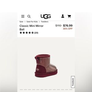 UGG Red Classic Mini Boots